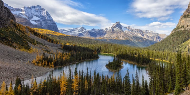 vue sur un lac