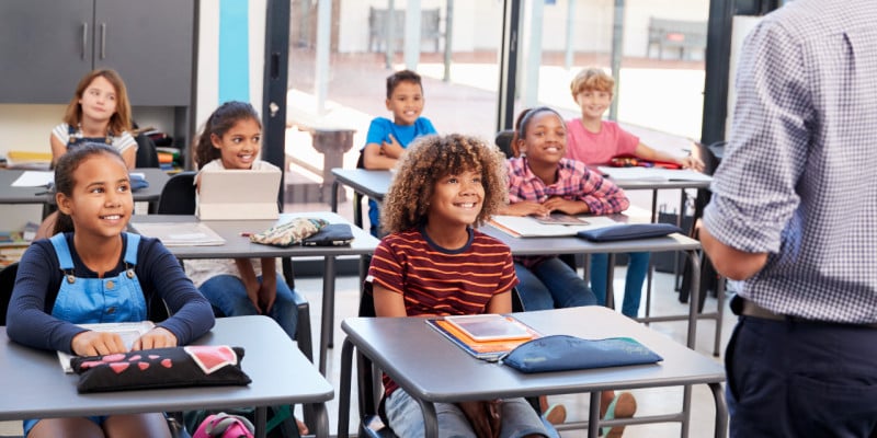 children at school