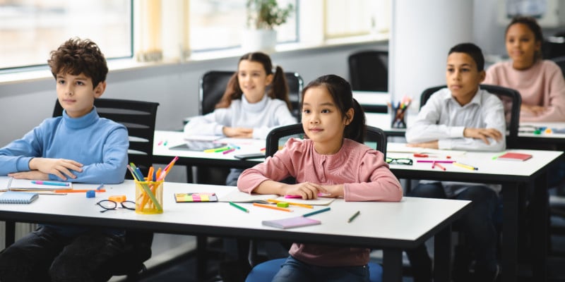 children in class