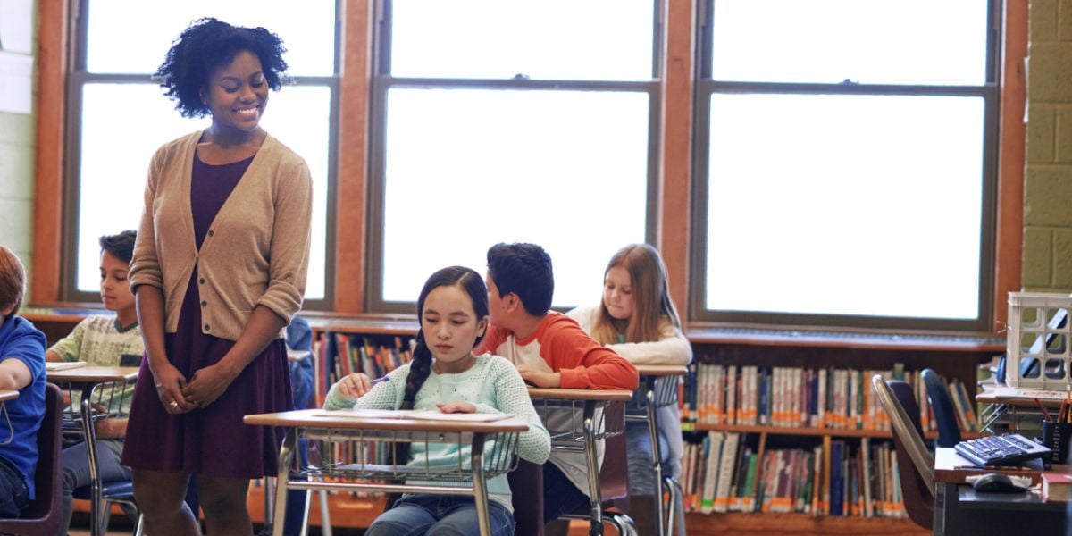 children in classroom