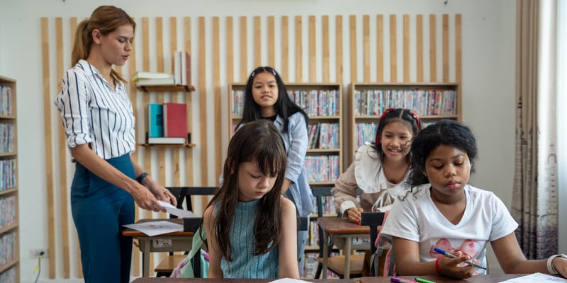 children in class