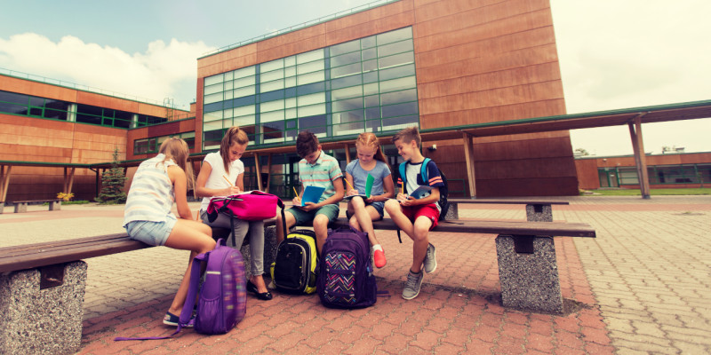 children at school
