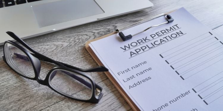 work permit application