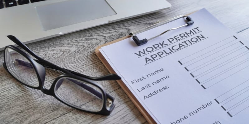 work permit application