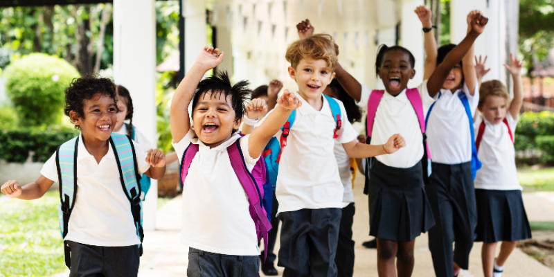 Children at school
