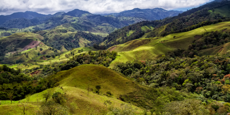 montains and valleys