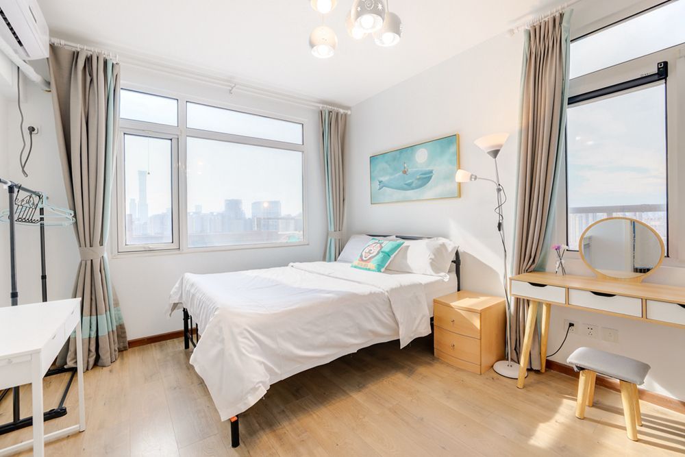 3 bedrooms sihui top apartment for rent view cbd skyscrapers, House for rent in Beijing China