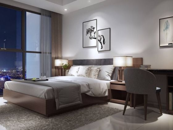 2 bedrooms apartment with riverview full furniture