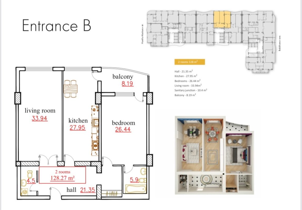 New, luxury development in the heart of baku, Flat for sale in Baku