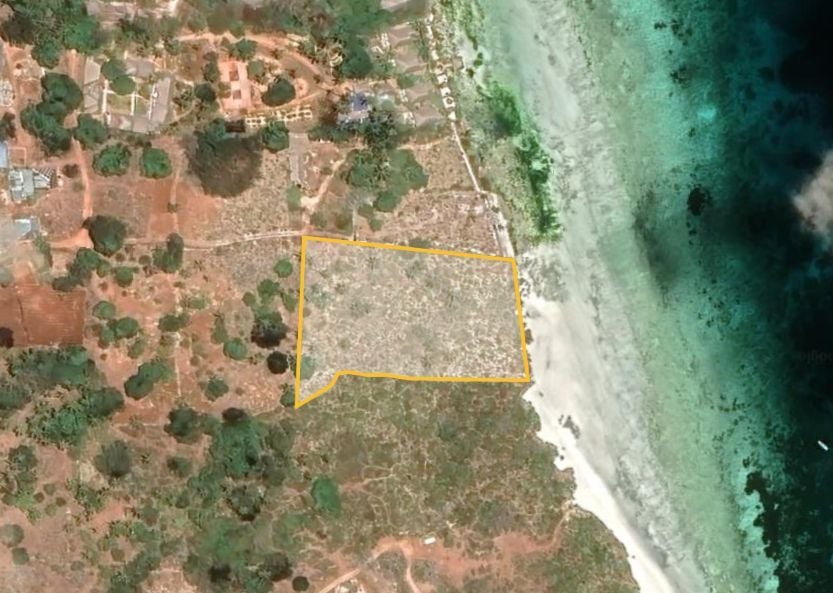 Terrain à vendre à zanzibar région de kizimkazi 7 700 m², Kizimkazi