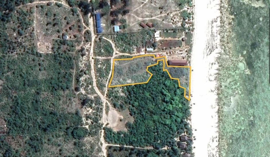 Zanzibar beach land for sale matemwe region 6,000 sqm, Matemwe