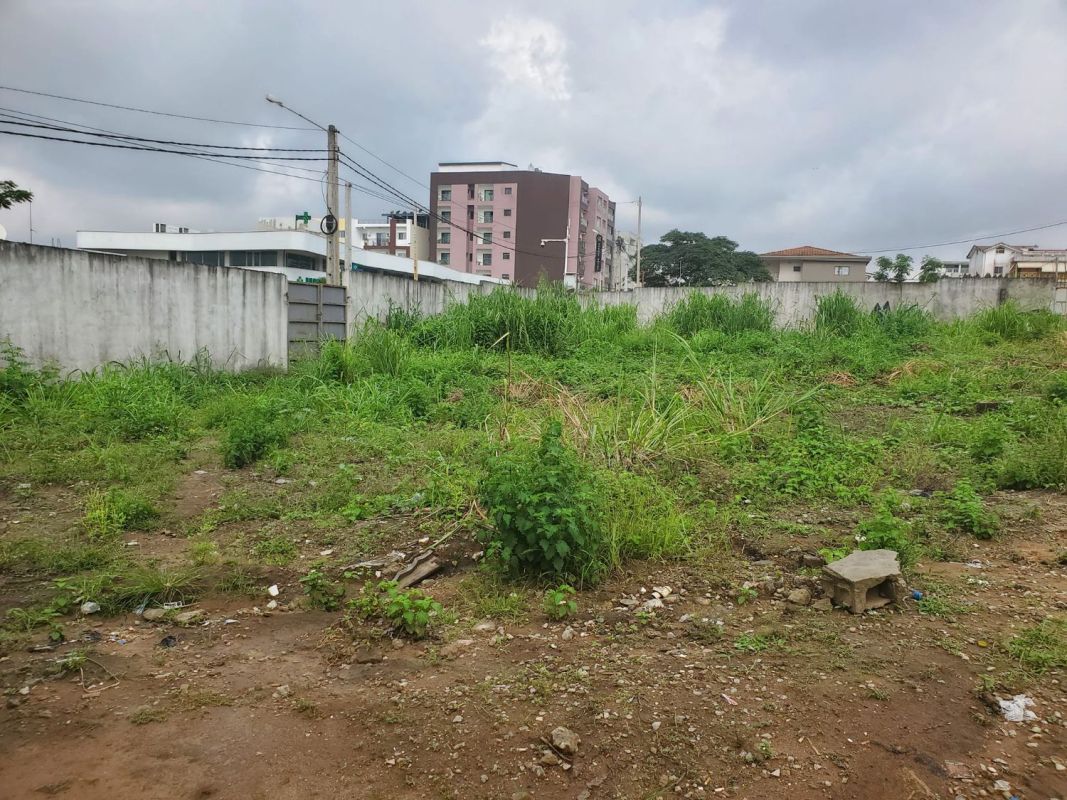 Riviera m'badon bordure voie principale vente terrain commercial 2554m2