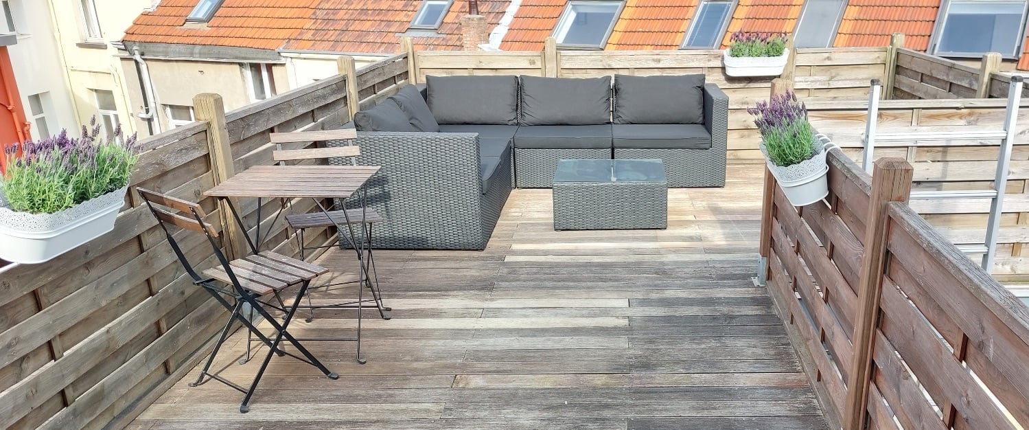 Appartement sur le toit avec terrasse