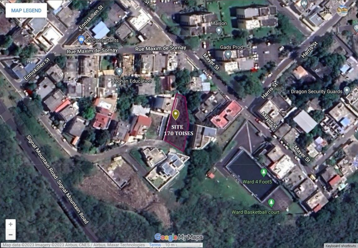 165 toises mgr leen quartier 4 portlouis, Terrain à vendre Port