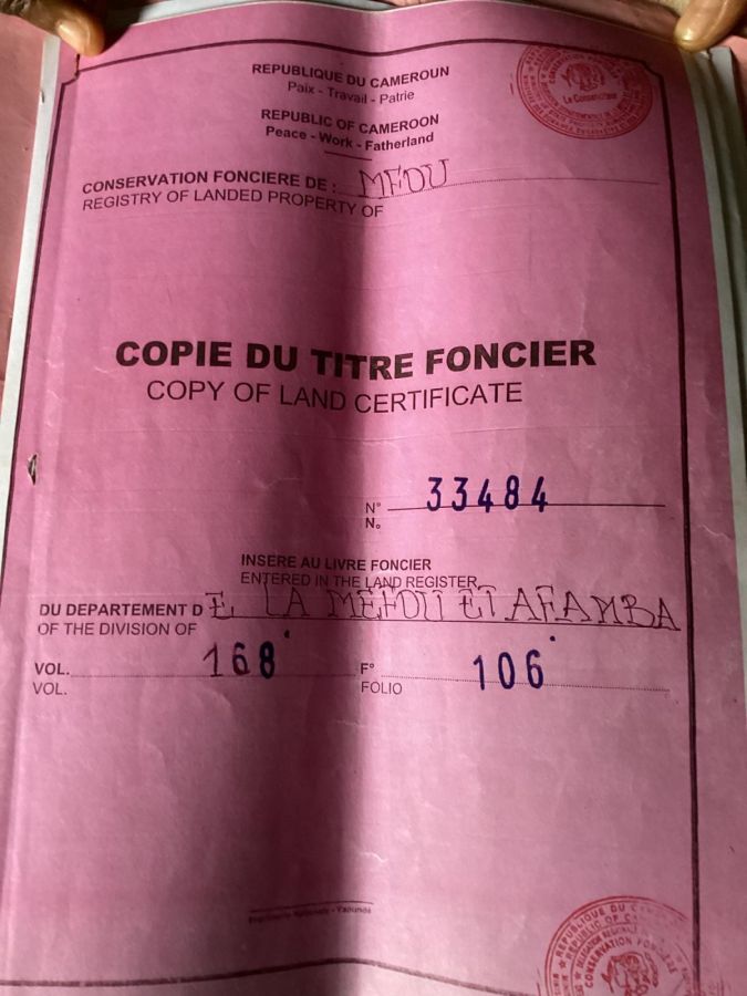 Titled land in yaoundé elat, Land for sale in Cameroon