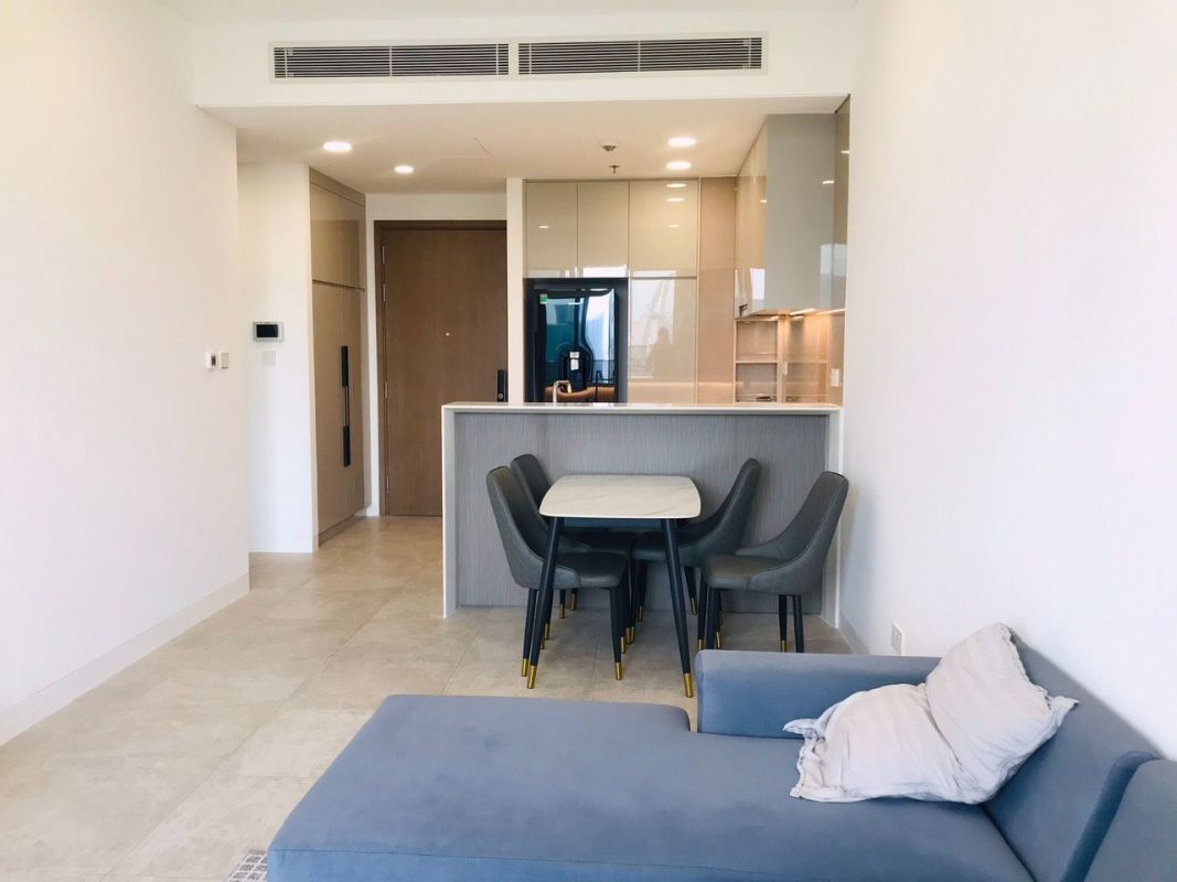 1 bedroom for rent at the river thu thiem, rare outside view, vacant