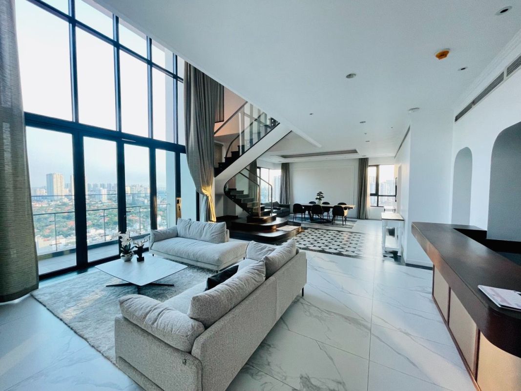 D'edge thao dien for rent penthouse 3 bedrooms + 1 ot 411m2 full 200