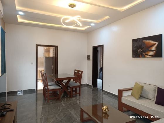 FOR RENT, 2-room furnished apartment, Akogbato - Cotonou 