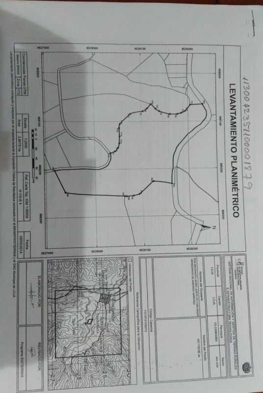 Beautiful land with an excellent view in the town of vilcabamba., Land