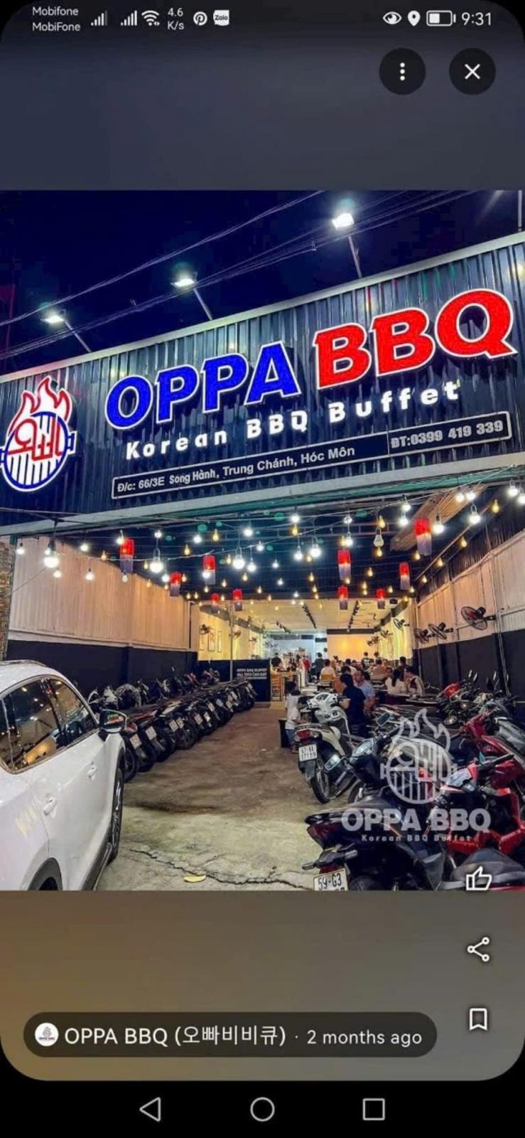 RESTAURANTE DE BARBACOA COREA EN VENTA EN LA CIUDAD DE HO CHI MINH, VIET NAM 