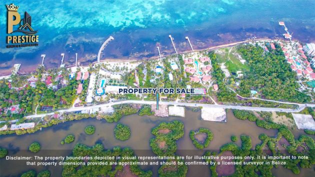 Fronte laguna doppia vicino a Las Terrazas, San Pedro Town