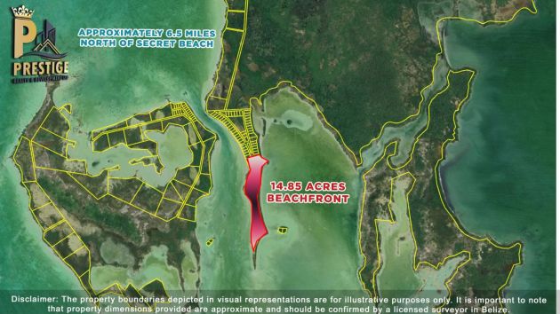 14,85 acri di fronte alla spiaggia, a nord di Secret Beach, San Pedro ...