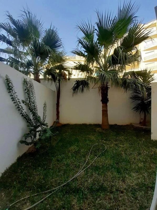 For rent s+1 with garden in a hotel residence with swimming pool/gym in