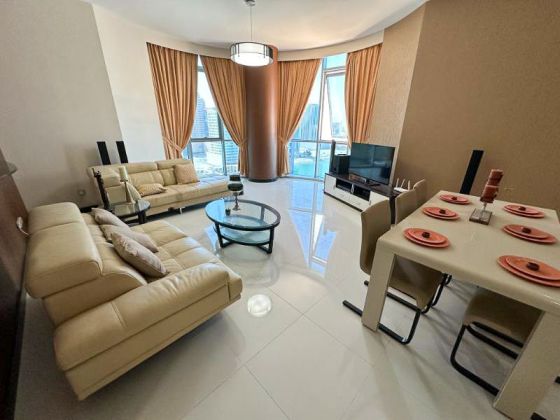Study Room & Sea View Furnished 1 BR Apartment