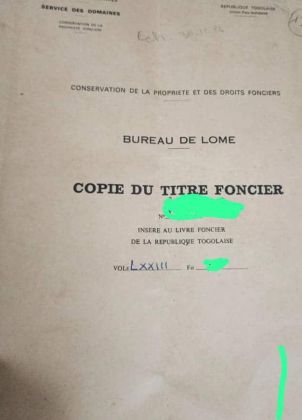 À VENDRE : 1 LOT (600 M²) À ADIDOGOMÉ ...