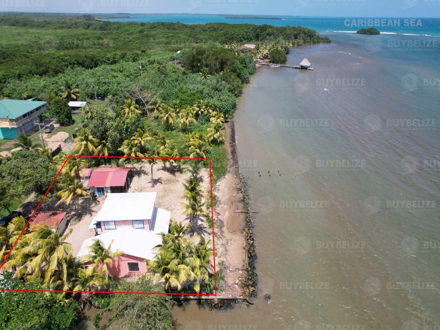 Paradiso costiero a Monkey River Town: una gemma rara con 112 piedi di fronte al mare