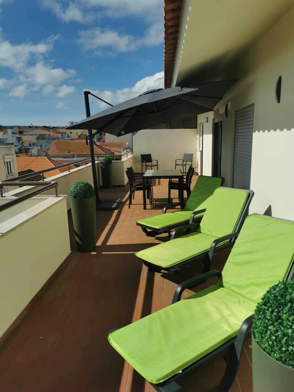 Rooftop with vieuw over figueira da foz