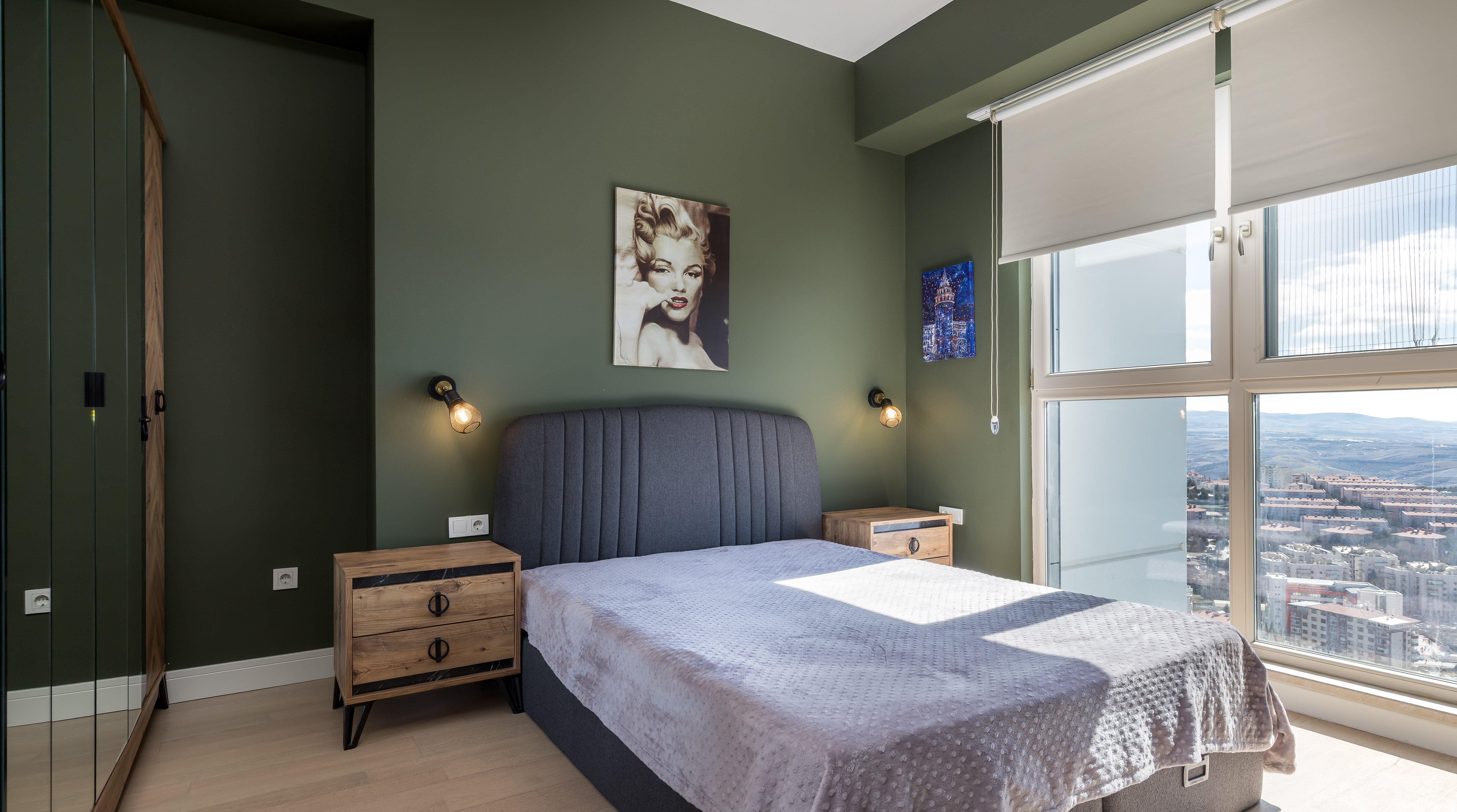 FULLY FURNISHED 1+1 APARTMENT  34TH FLOOR OF THE PRESTIGIOUS SİNPAŞ EGE VADİ RESIDENCE TOWER, 