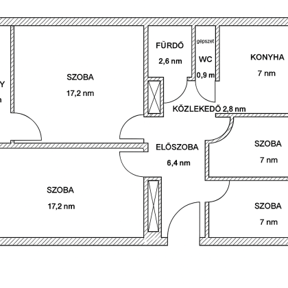 For sale 70sqm 2+2 bedroom apartment with balcony, quiet, green ...