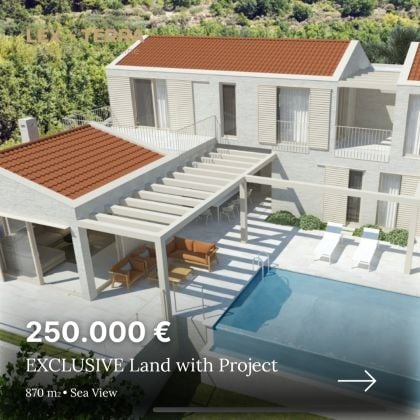 Exclusive Building Plot with Project • 870 m² • Sea View ...