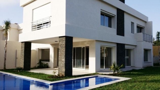 Villa haut standing neuve chauffage central à Souissi 