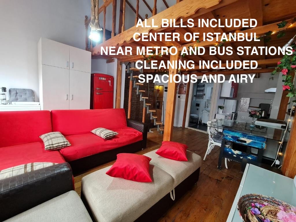 Votre base à Istanbul : Loft spacieux et silencieux (nettoyage inclus !)"