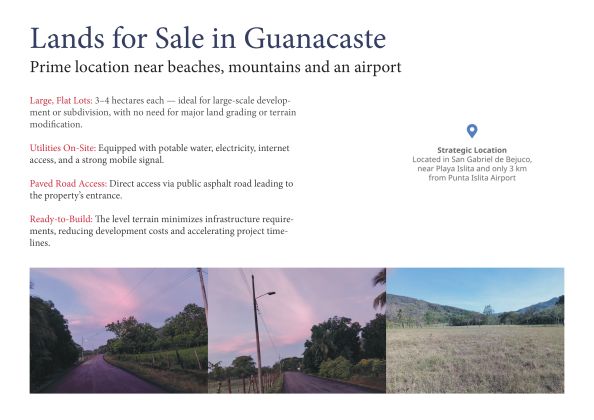 Land for sale in Guanacaste