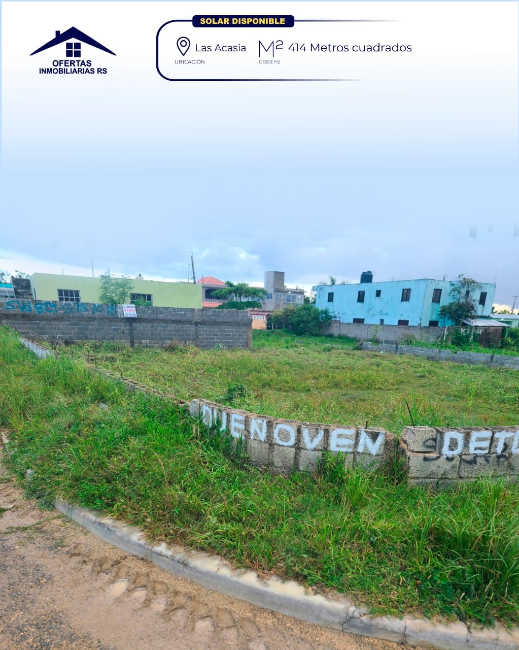 414 METERS LOT FOR SALE, LOCATED IN LAS ACACIAS, SANTO DOMINGO ESTE