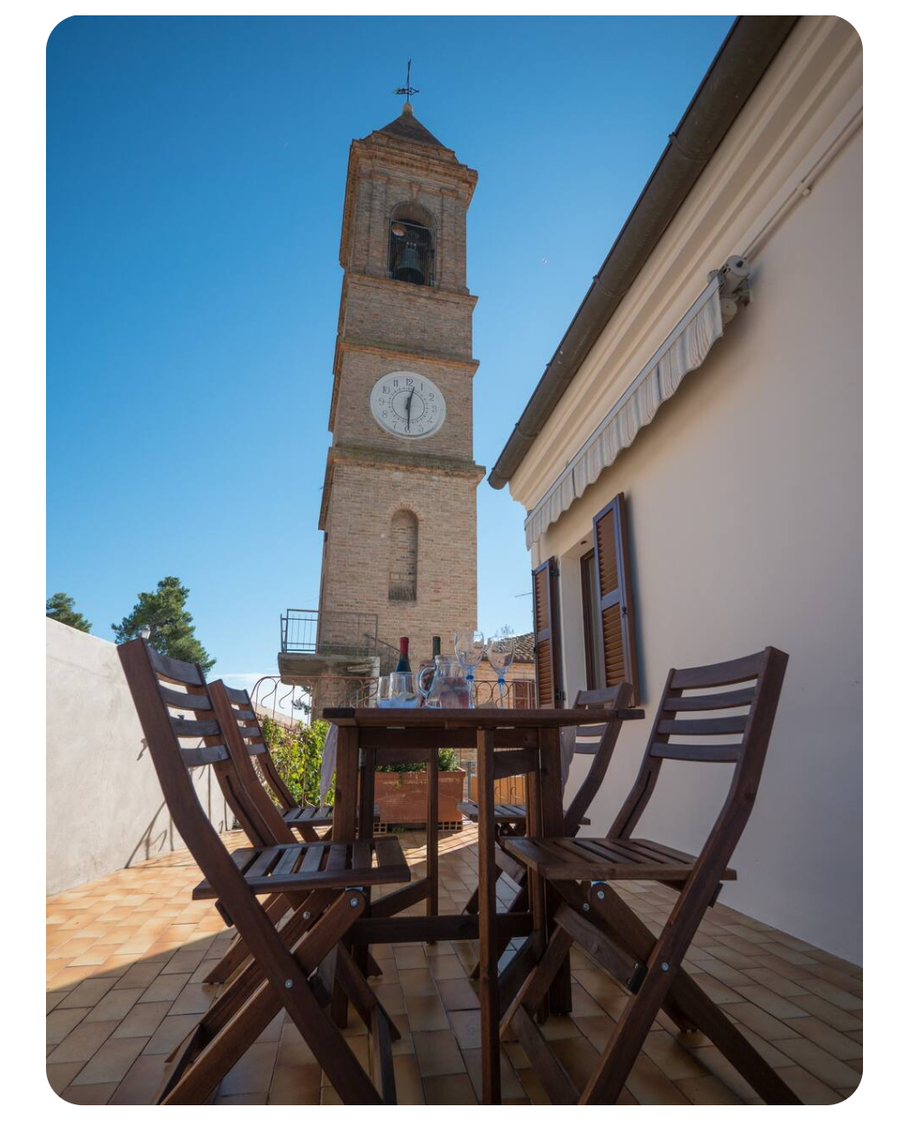 Terraced House in ancient walled town 