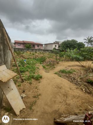 COCODY ANGRE  CHU NON LOIN DE  MAIRIE ANNEXE vente terrain 600m2