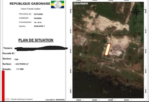 Maison inachevée à vendre a Angondjé 1er Campement, ...