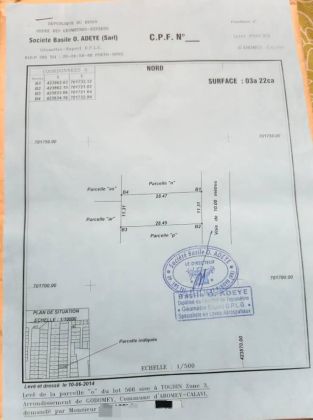 Plot of land on the Togbin Beach fishing road 
