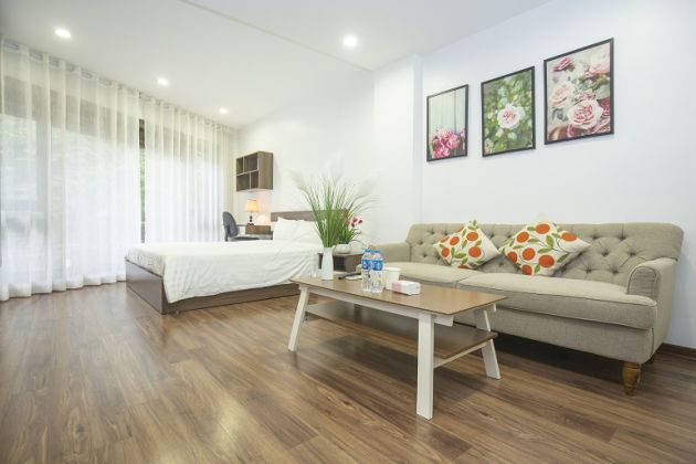 Nice, modern studio apartment in Dao Tan street, Ba Dinh district for rent