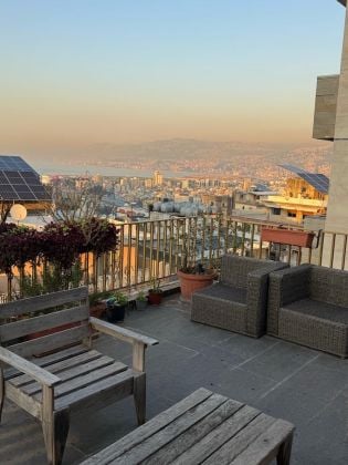 Roof top apartment in Achrafieh for rent 3 bedrooms