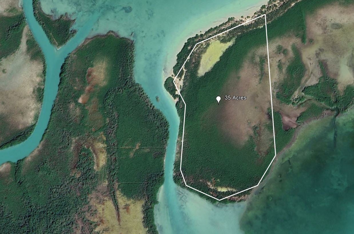Propriété insulaire de 35 acres à vendre au Belize