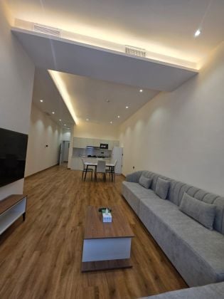 For rent in East, two bedrooms, super deluxe finishing.