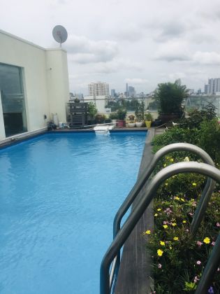2 bedrooms 1 bathrooms serviced apartment for rent along Truong Sa canal - ...