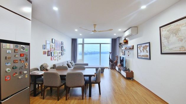 Lake – view two bedroom apartment with balcony in Yen Phu village, ...