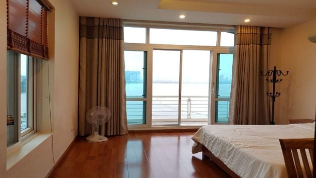 Balcony 1 – bedroom apartment with nice open view of lake in Tay Ho ...