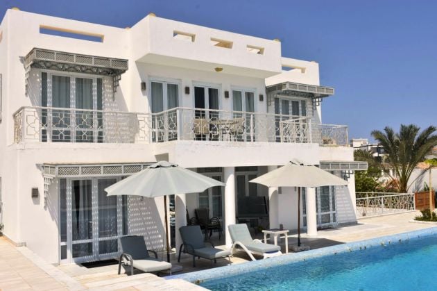 A unique Tunisian-style villa with castle-inspired design with seaview